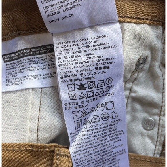 Levi's 505 Straight Fit Men’s W32 L34 2-Way Comfort Stretch Slub Twill Jeans - Picture 13 of 16